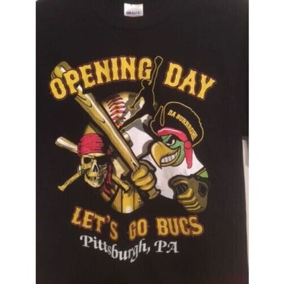 PITTSBURGH PIRATES OPENING DAY SIZE SMALL T-SHIRT - Picture 2 of 2
